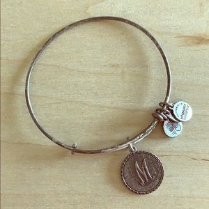 Alex and Ani Silver “M” Bracelet